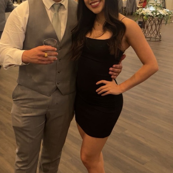 Black Zara Sleeveless Bodycon Dress - Picture 3 of 3